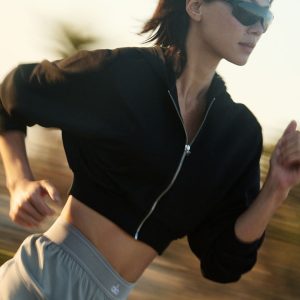 Sweet Escape Zip Up Hoodie - Black