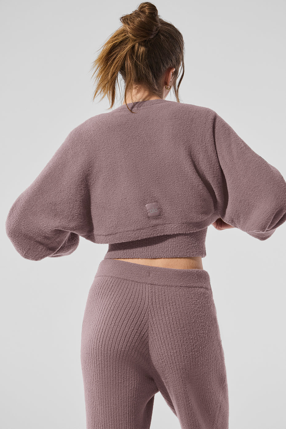 Snuggle Up Sweater Shawl - Mushroom - Image 2