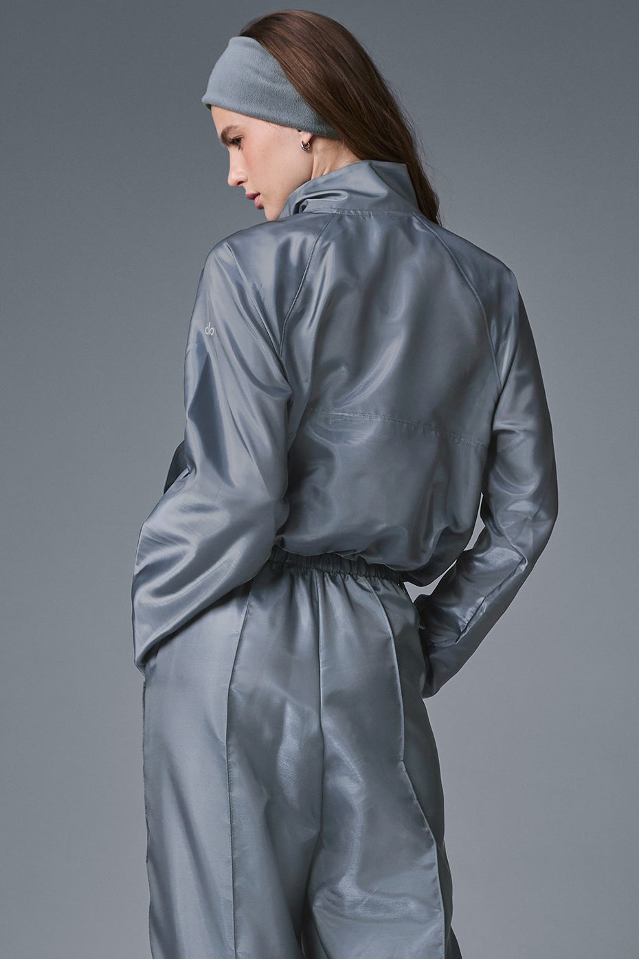 Cropped Afterglow Pullover - Steel Grey - Image 2