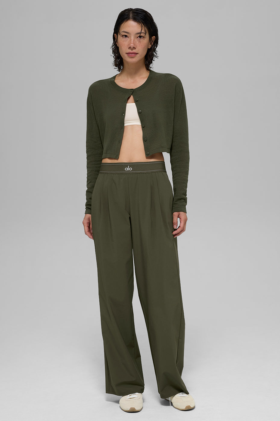 Supernatural Sweater Cardigan - Green Olive - Image 4