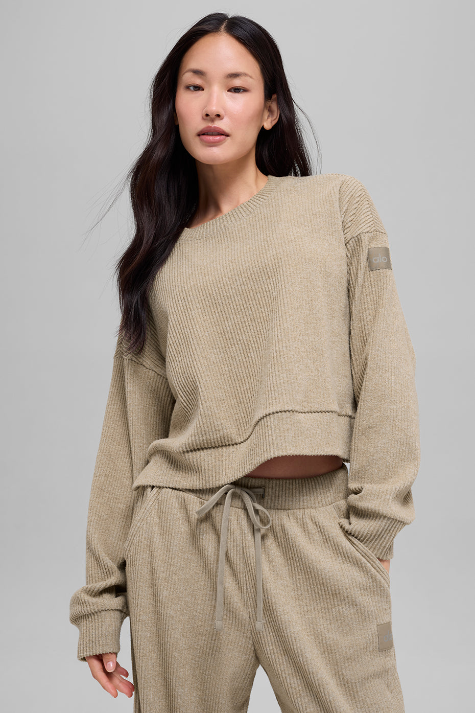 Muse Crew Neck Pullover - Gravel Heather - Image 2