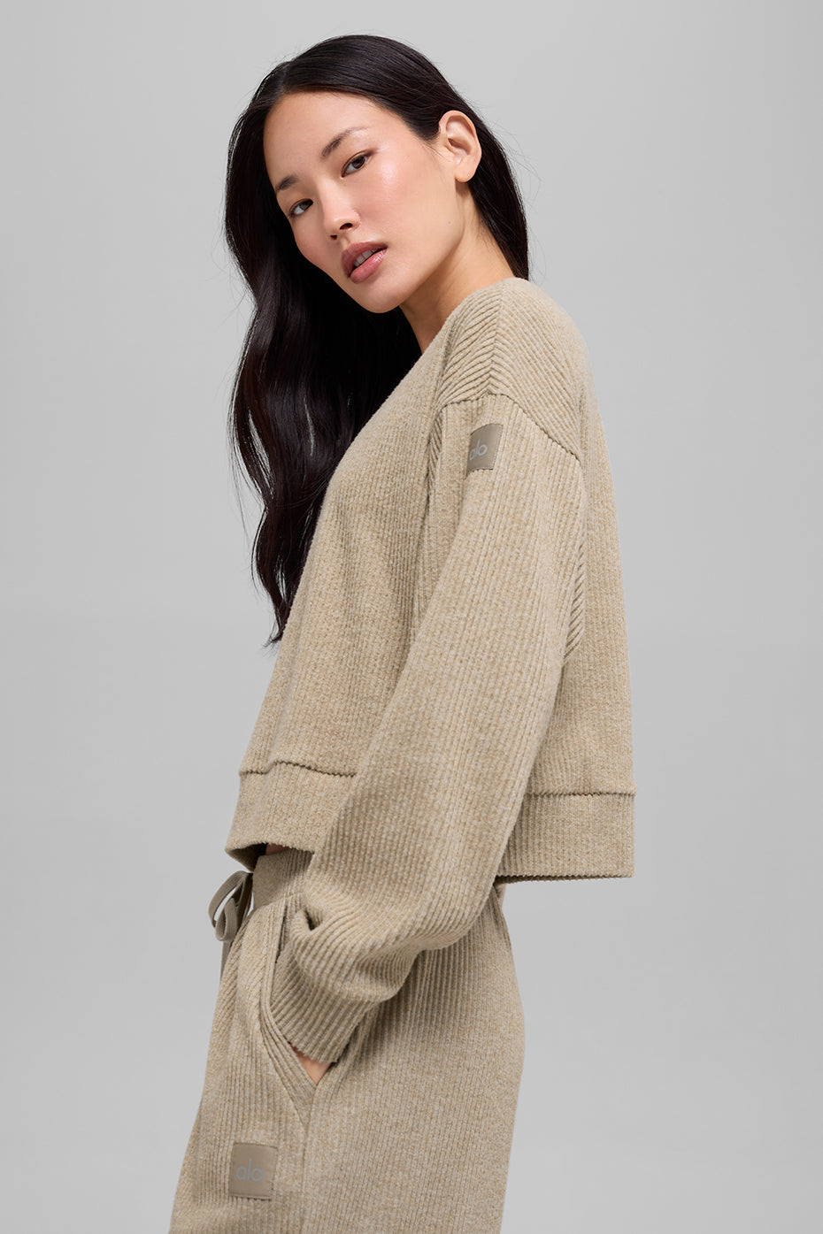 Muse Crew Neck Pullover - Gravel Heather - Image 4