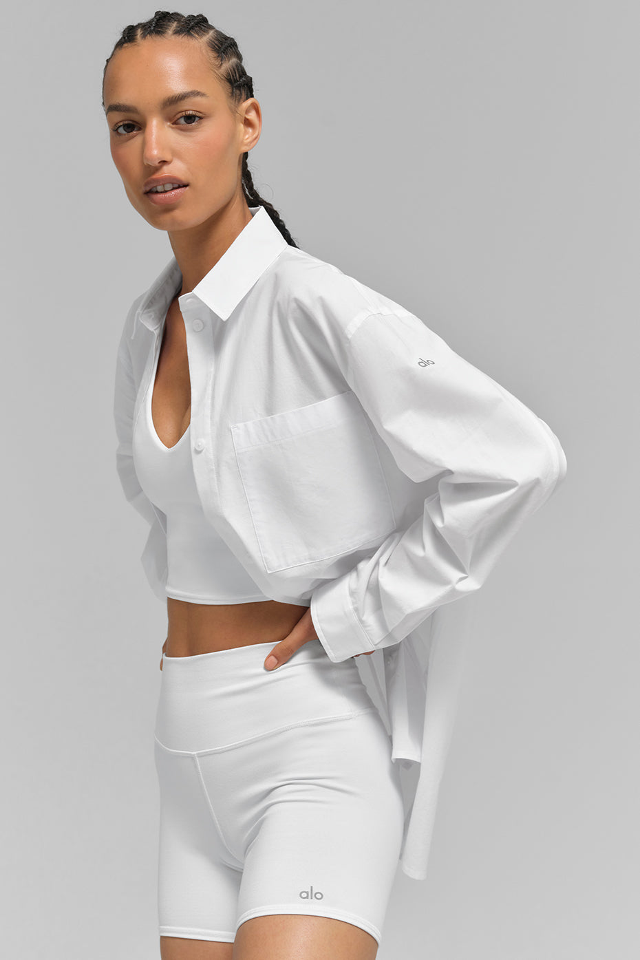 Cotton Real Deal Button Up Long Sleeve - White - Image 4