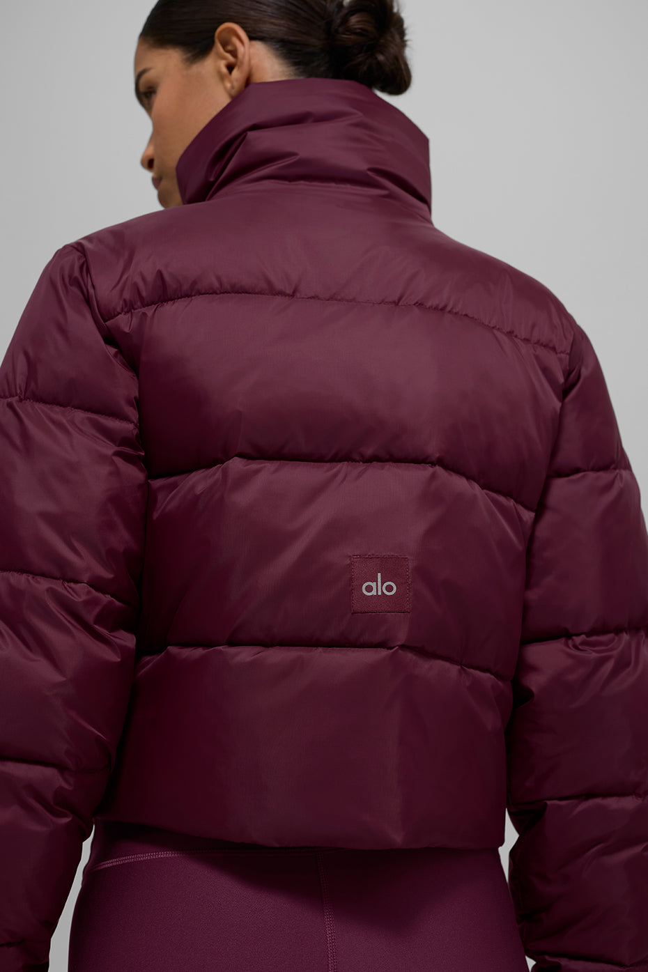Gold Rush Puffer - Burgundy - Image 3