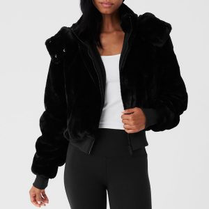 Faux Fur Foxy Jacket - Black
