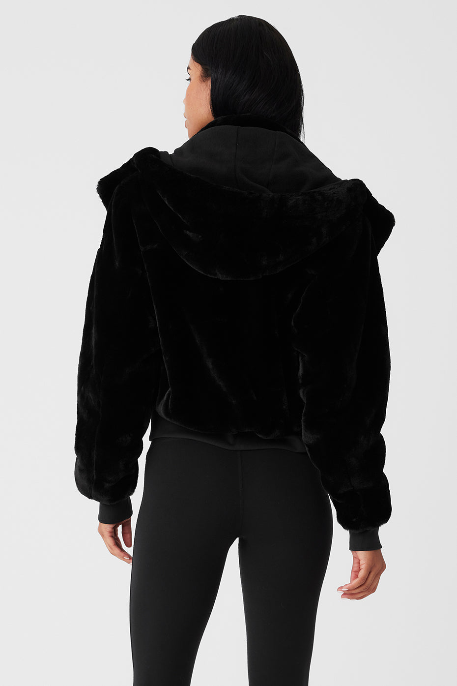 Faux Fur Foxy Jacket - Black - Image 2