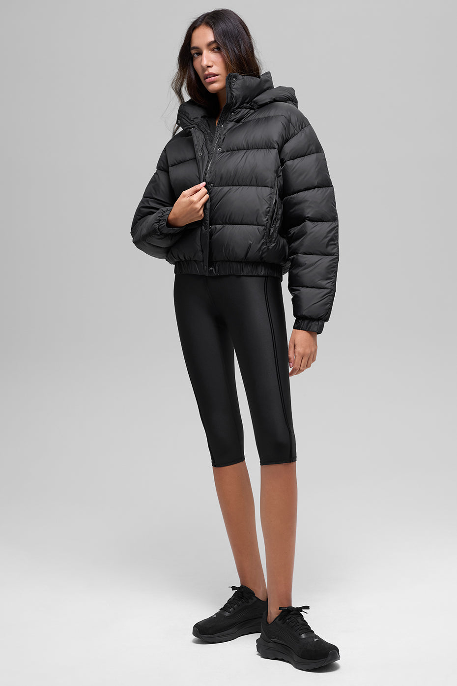 Aspen Love Puffer Jacket - Black - Image 3