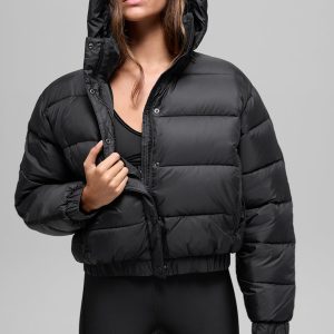 Aspen Love Puffer Jacket - Black