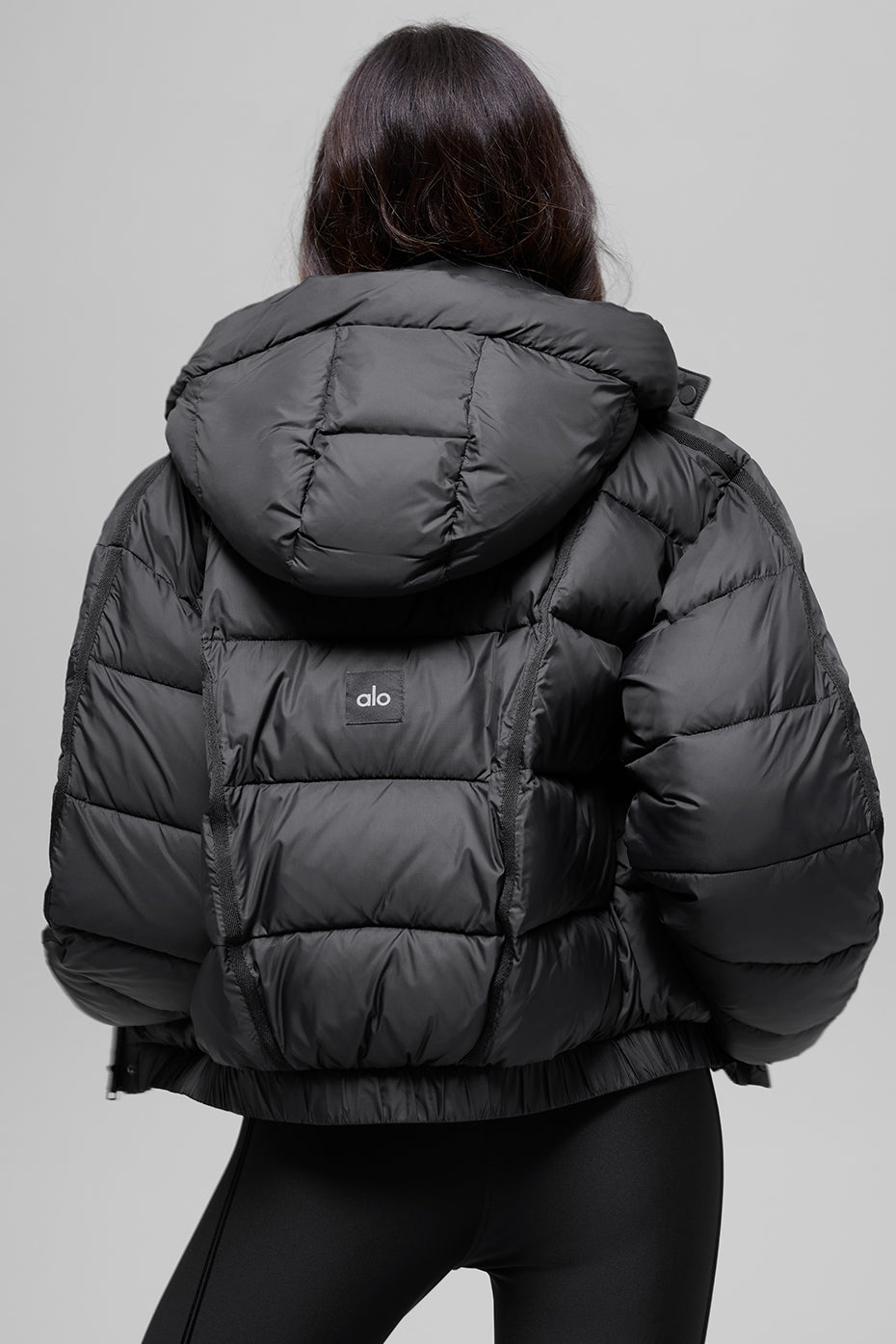 Aspen Love Puffer Jacket - Black - Image 4