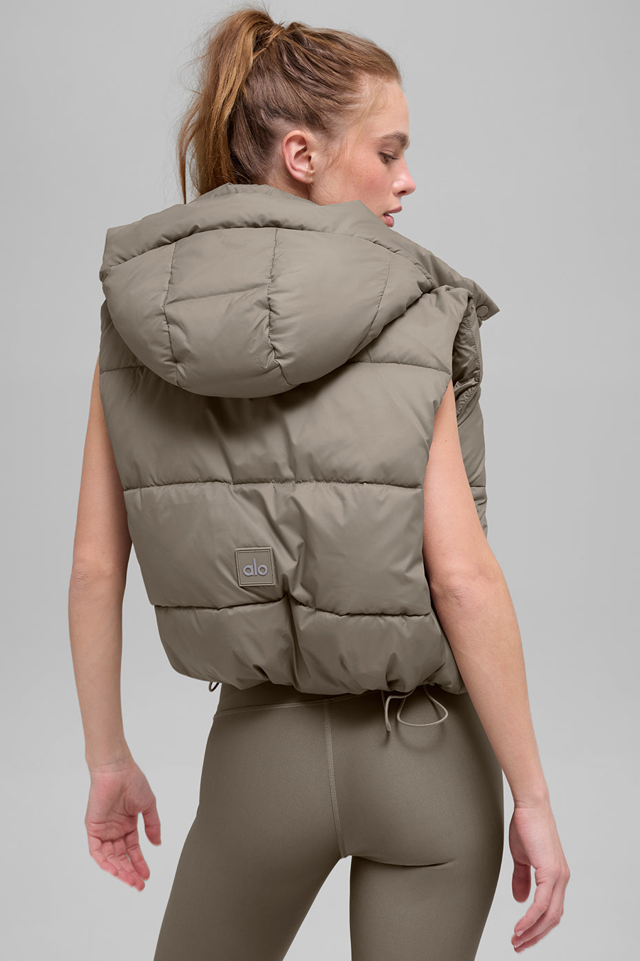 Gold Rush Puffer Vest - Light Cocoa - Image 4