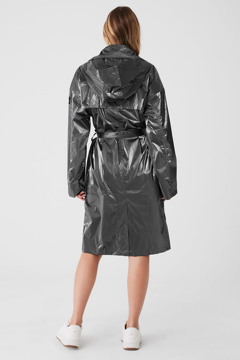 Metallic Break Line Trench - Silver Metallic - Image 4