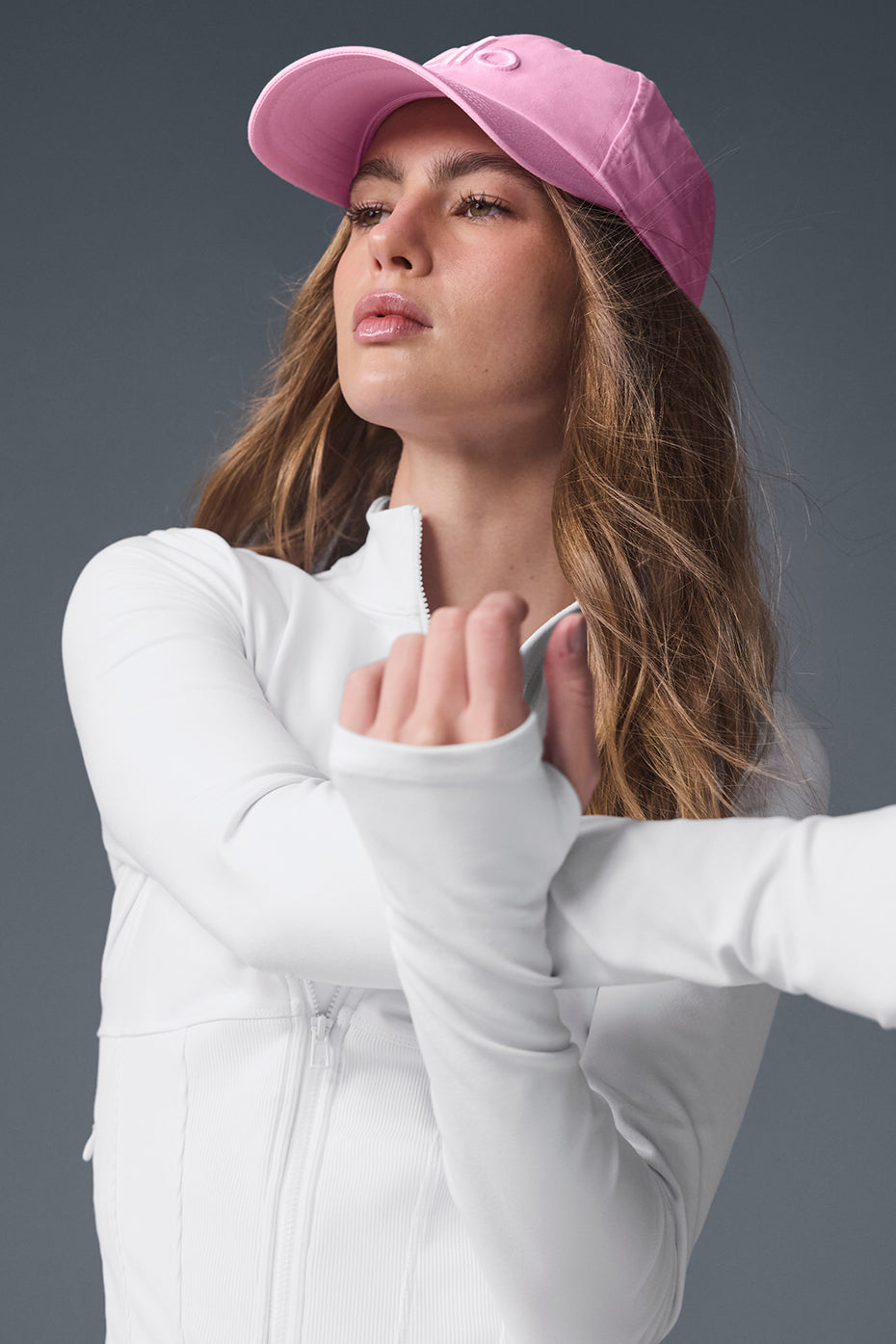 Airbrush Corset Full Zip Jacket - White - Image 5