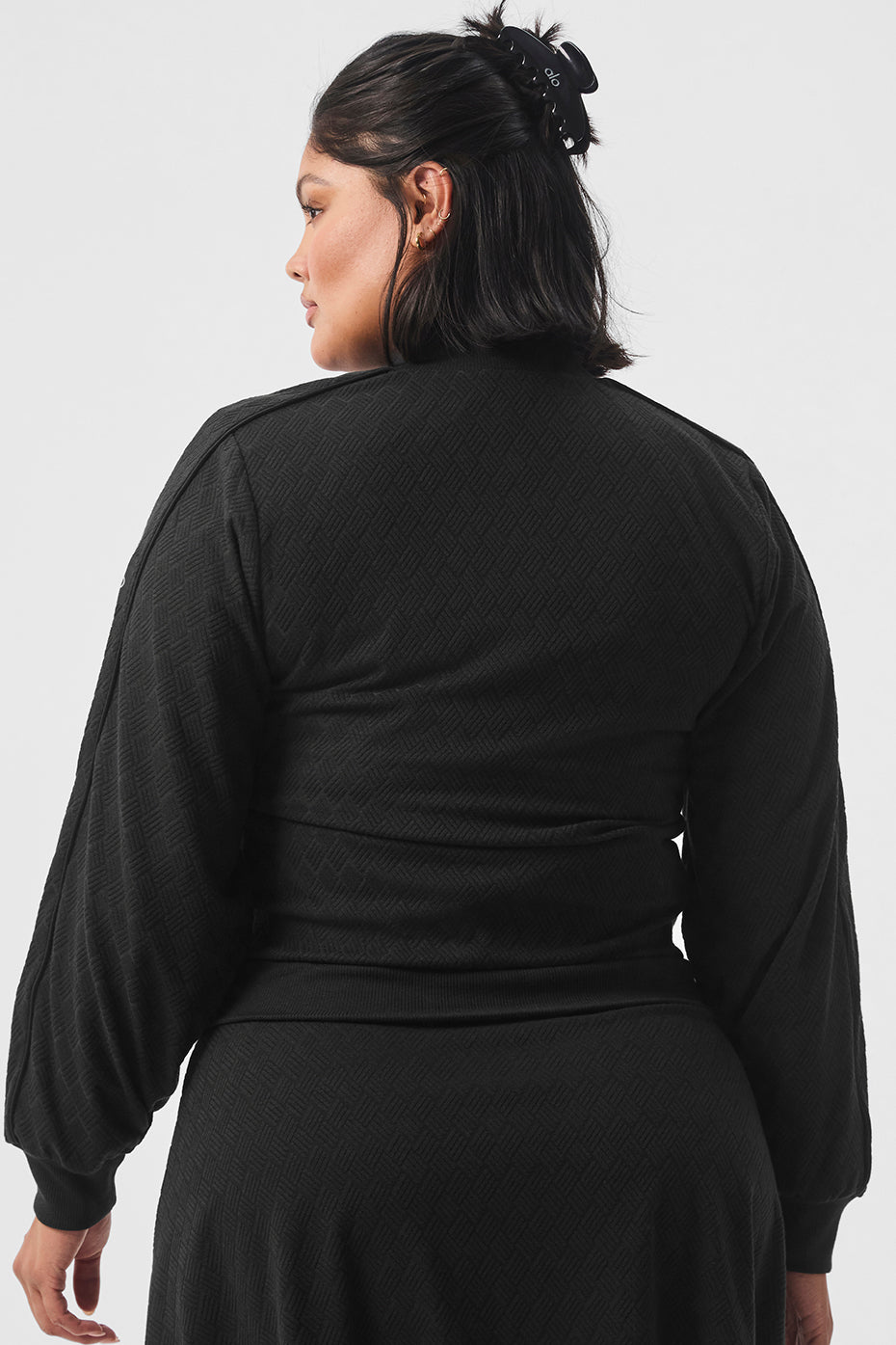 Cropped Doubles Only Full Zip Jacket - Black - Image 7