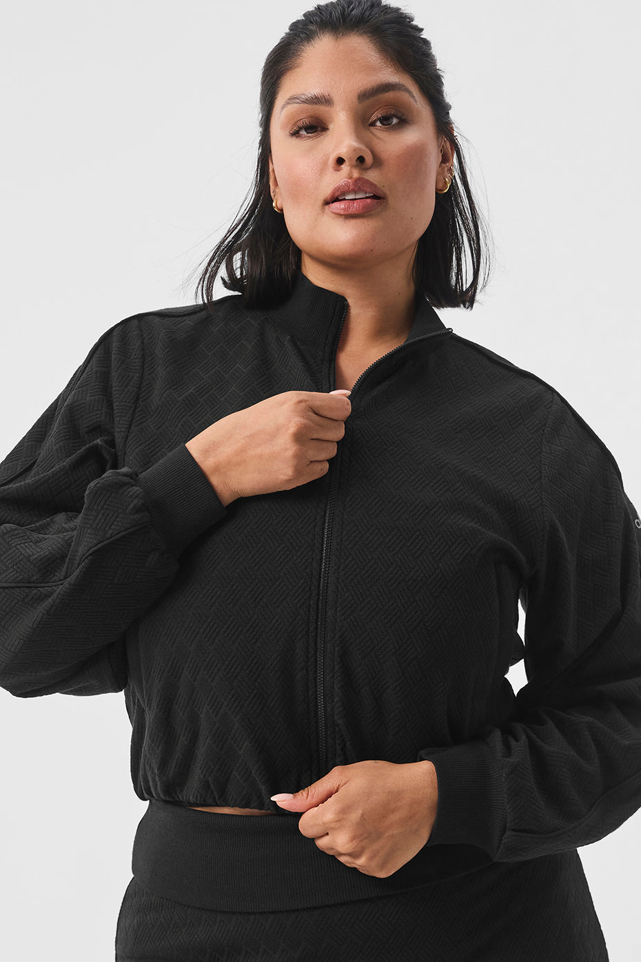 Cropped Doubles Only Full Zip Jacket - Black - Image 8