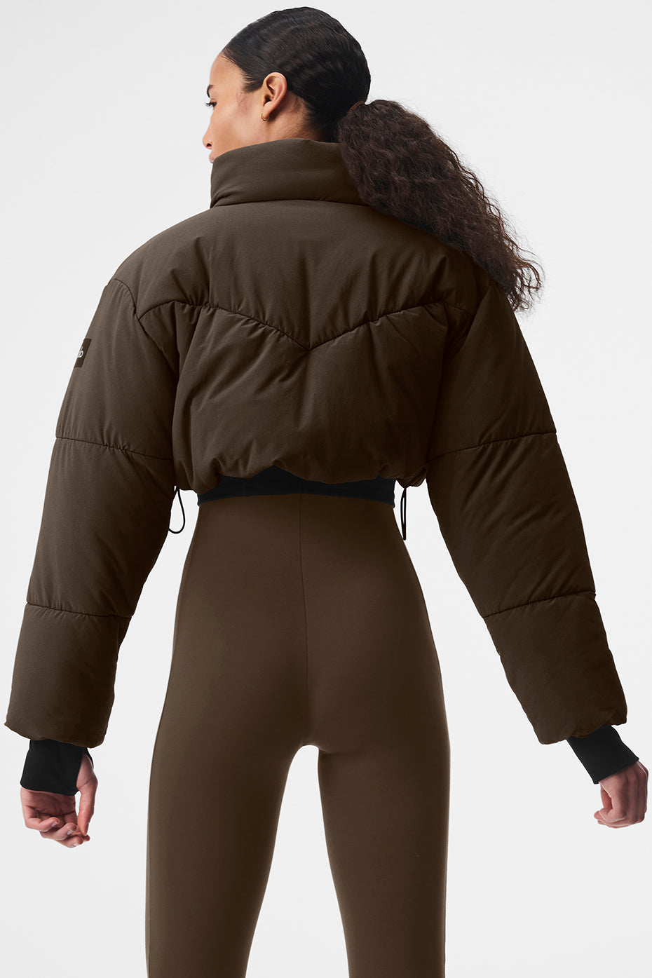 Main Act Corset Puffer - Espresso/Black - Image 3