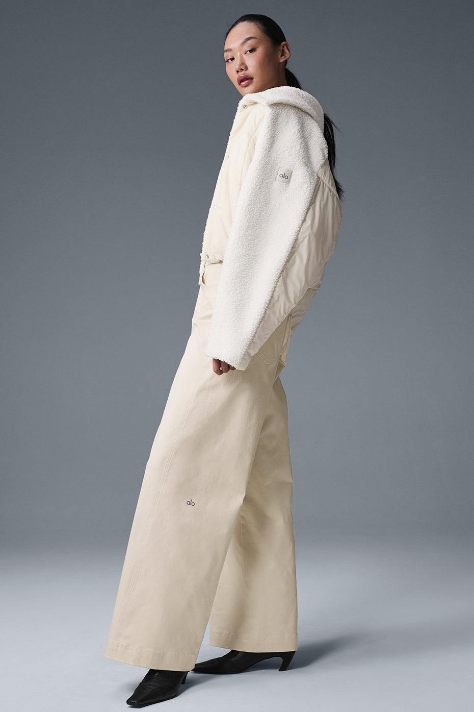 Sherpa Cozy Escape Puffer - Ivory/Ivory - Image 5