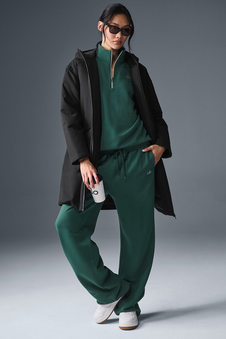 Rain Or Shine Puffer Long Coat - Black - Image 5