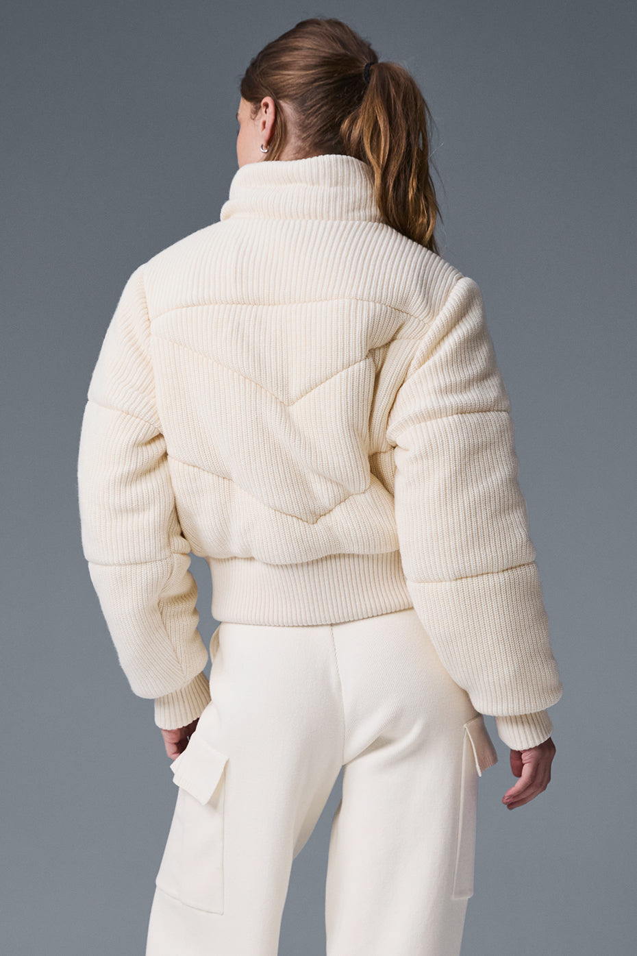 Darling Sweater Puffer - Ivory - Image 3