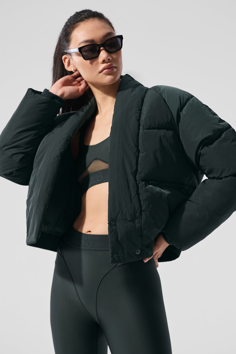 Stargazing Puffer - Charcoal Green - Image 3