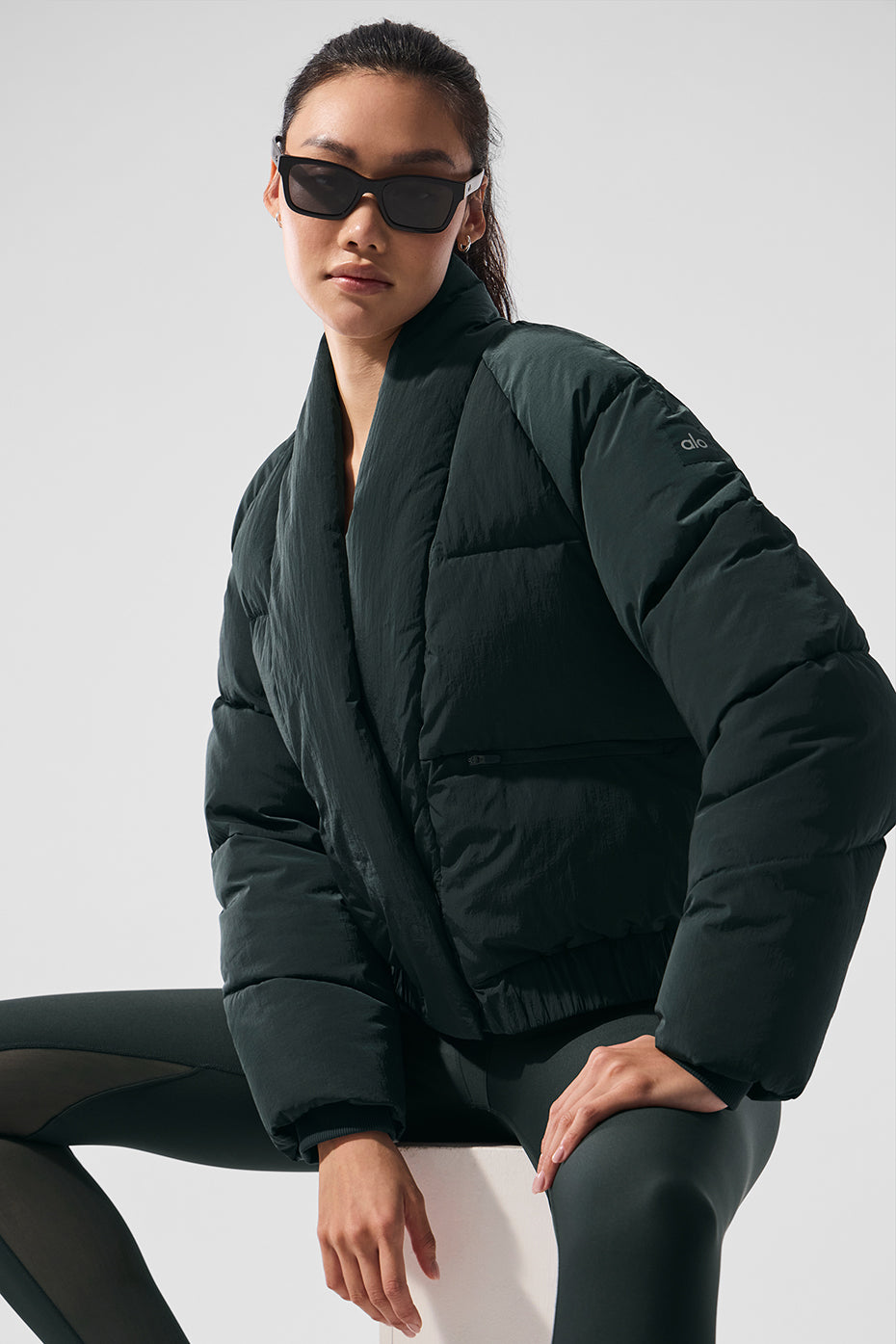 Stargazing Puffer - Charcoal Green - Image 5
