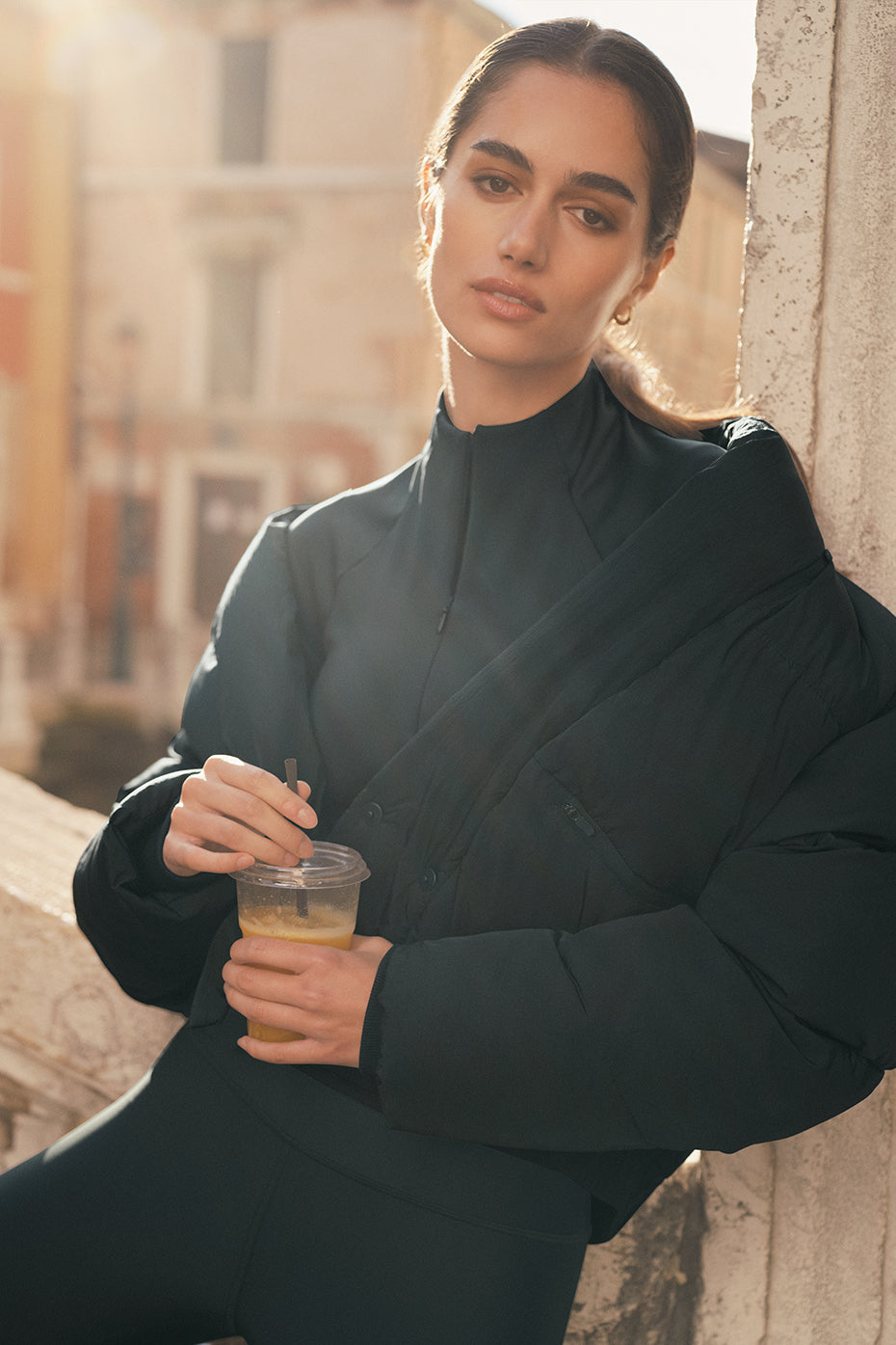 Stargazing Puffer - Charcoal Green