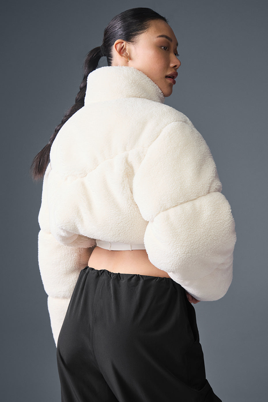 Sherpa Main Act Corset Puffer - Ivory - Image 3