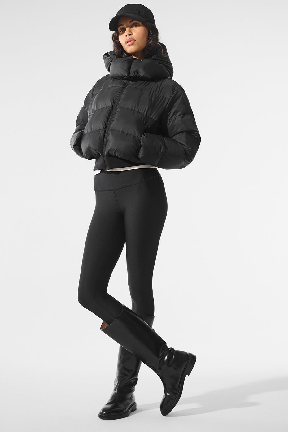 Foxy Puffer Jacket - Black - Image 4