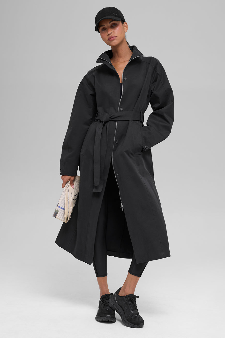Journey Trench Coat - Black - Image 4