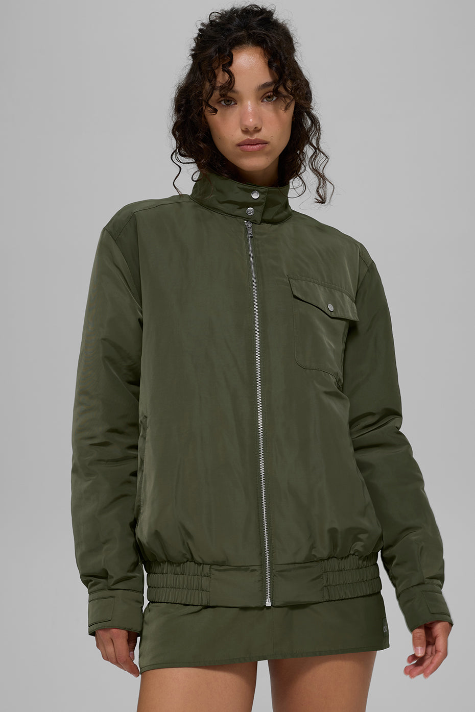 Work It Bomber - Green Olive - Image 2