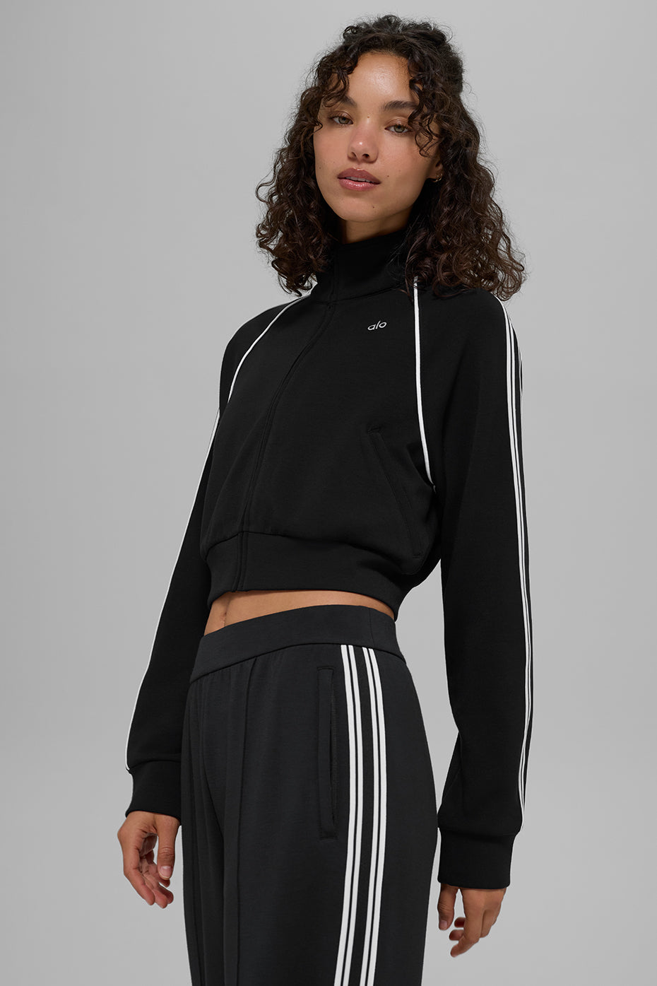 Track Star Full Zip Jacket - Black - Image 3