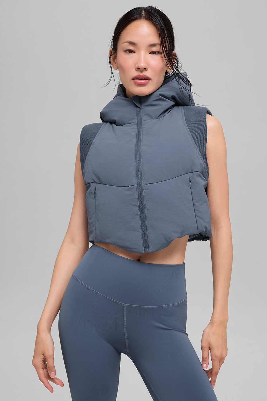 Fast Lane Puffer Vest - Bluestone - Image 2