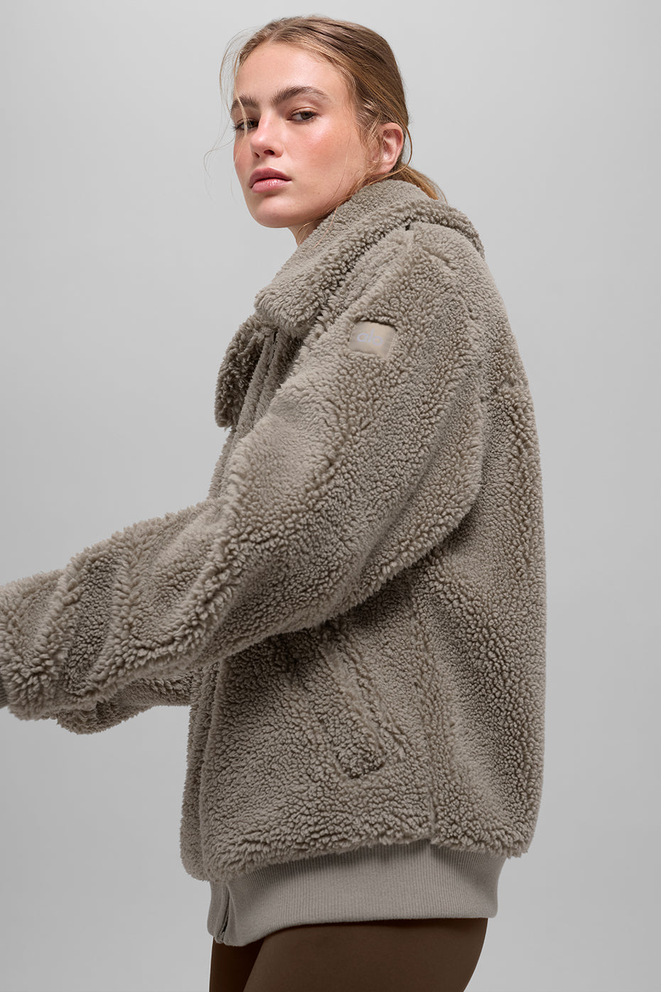 Sherpa Downtown Jacket - Light Cocoa - Image 4