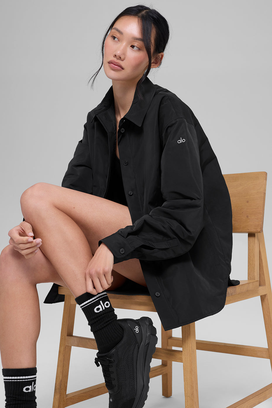 Socialite Shacket - Black - Image 6