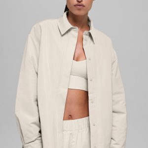 Socialite Shacket - Bone