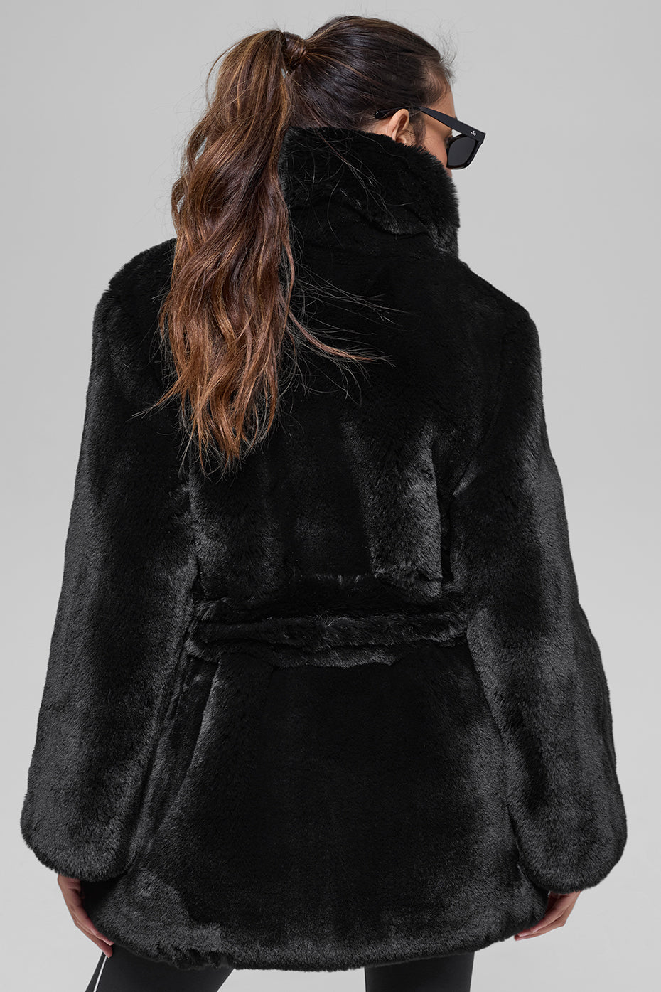 Faux Fur Starstruck Coat - Black - Image 4