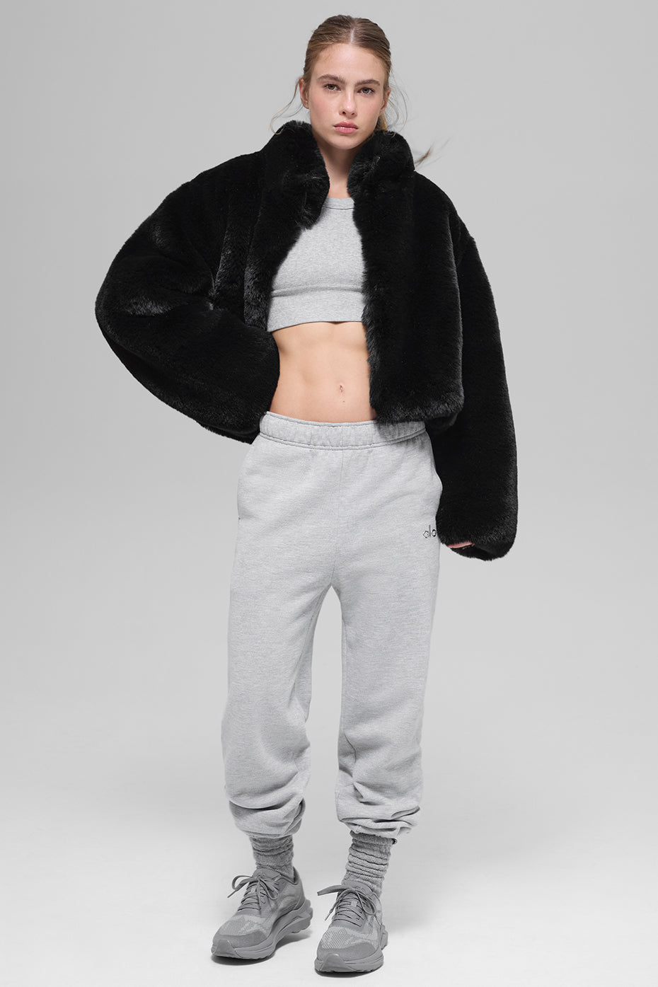 Faux Fur Allure Jacket - Black - Image 6