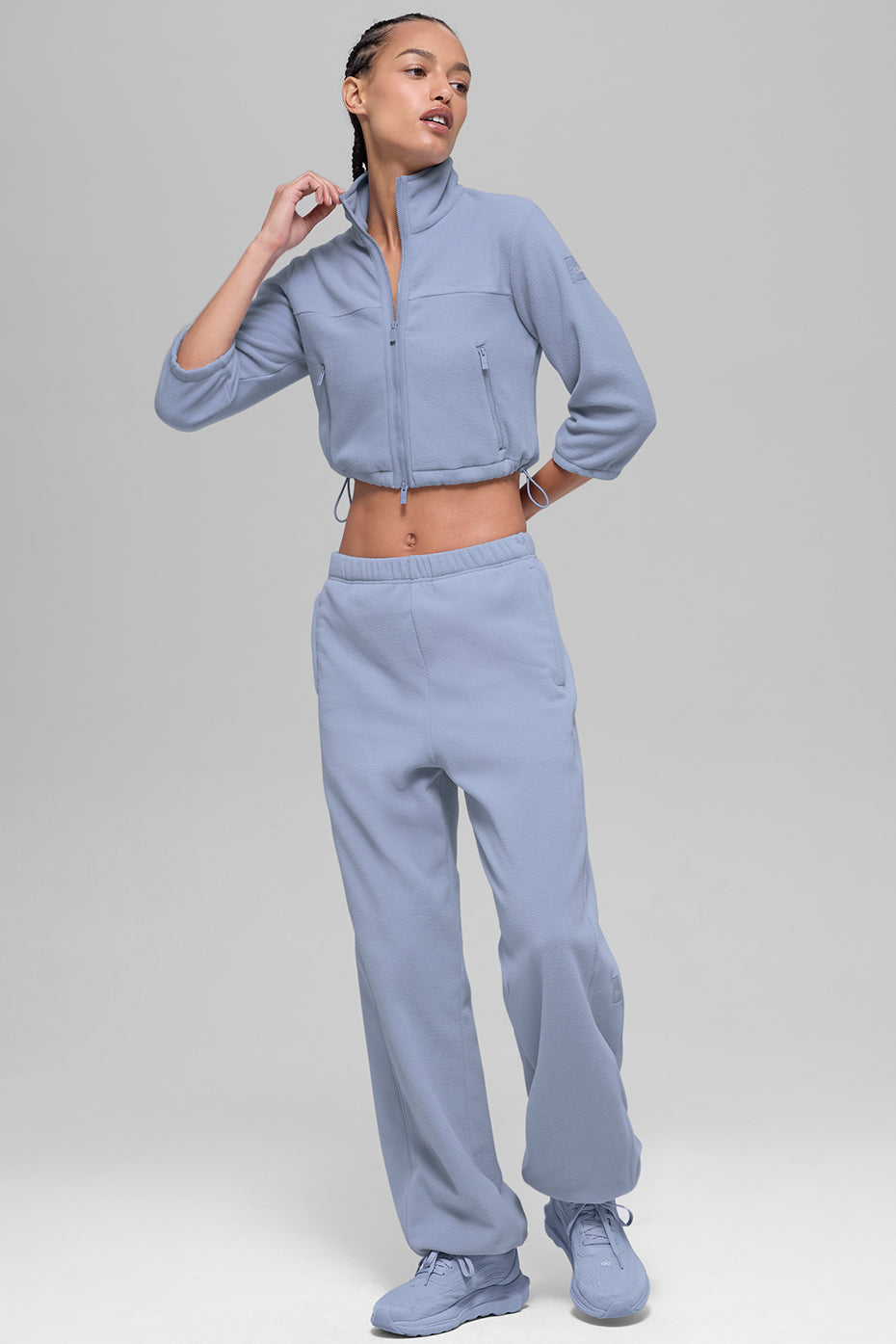 Polar Fleece Retreat Cropped Jacket - Winter Frost - Image 7