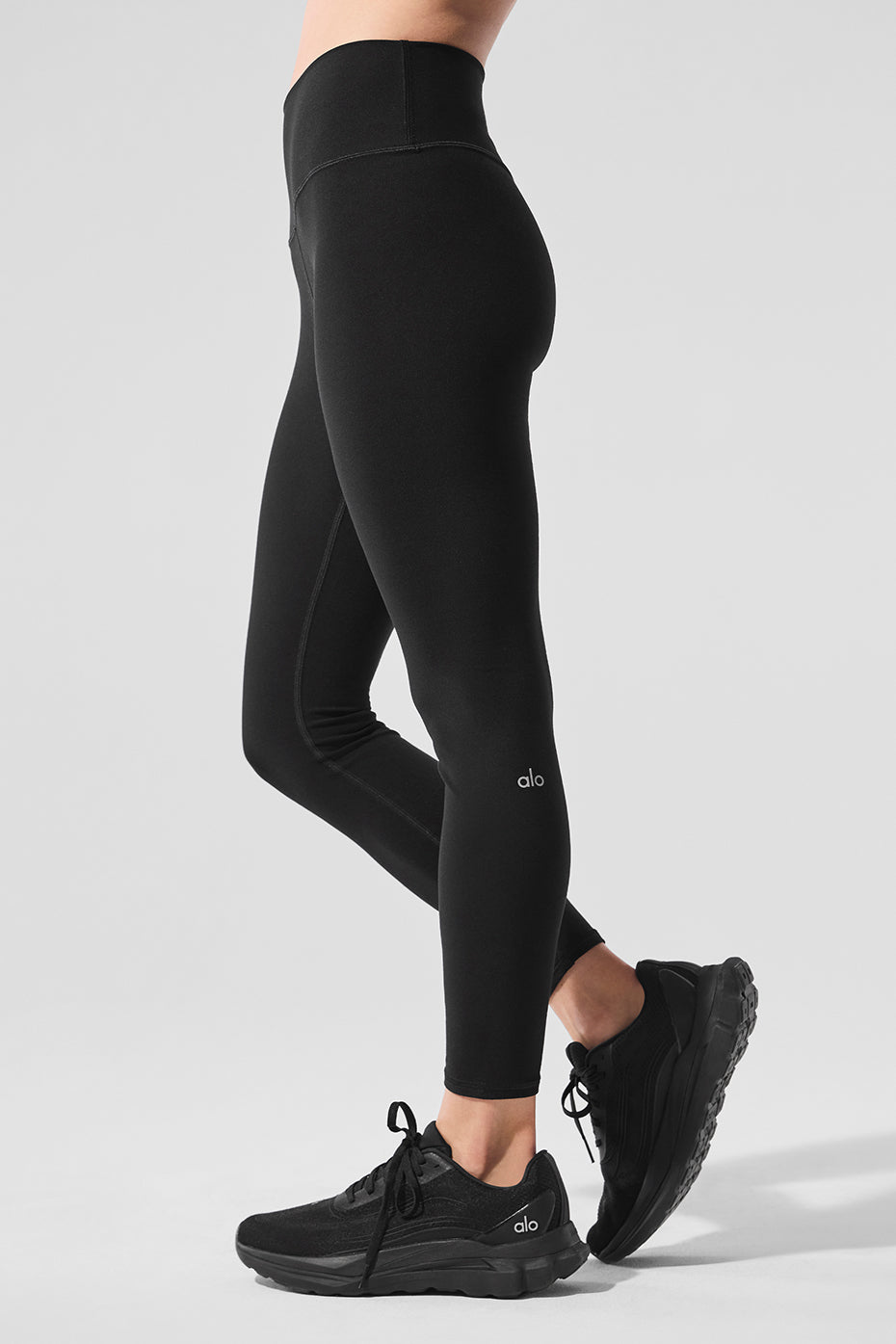 Alosoft High-Waist 7/8 Highlight Legging - Black - Image 3