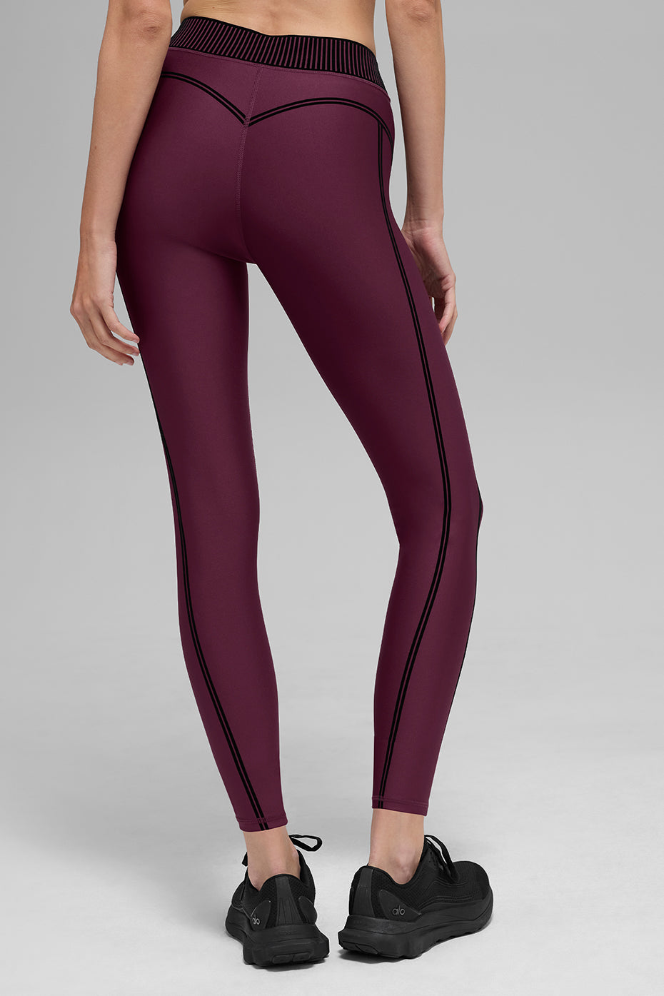 Airlift High-Waist 7/8 Line Up Legging - Burgundy - Image 2