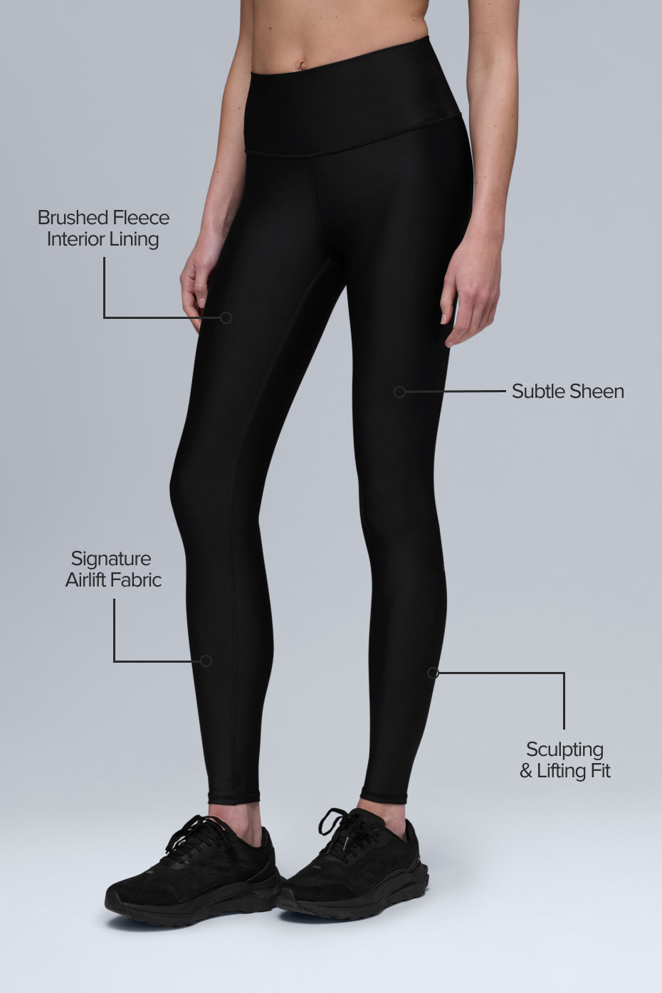 Airlift Winter Warm High-Waist Legging - Black - Image 2