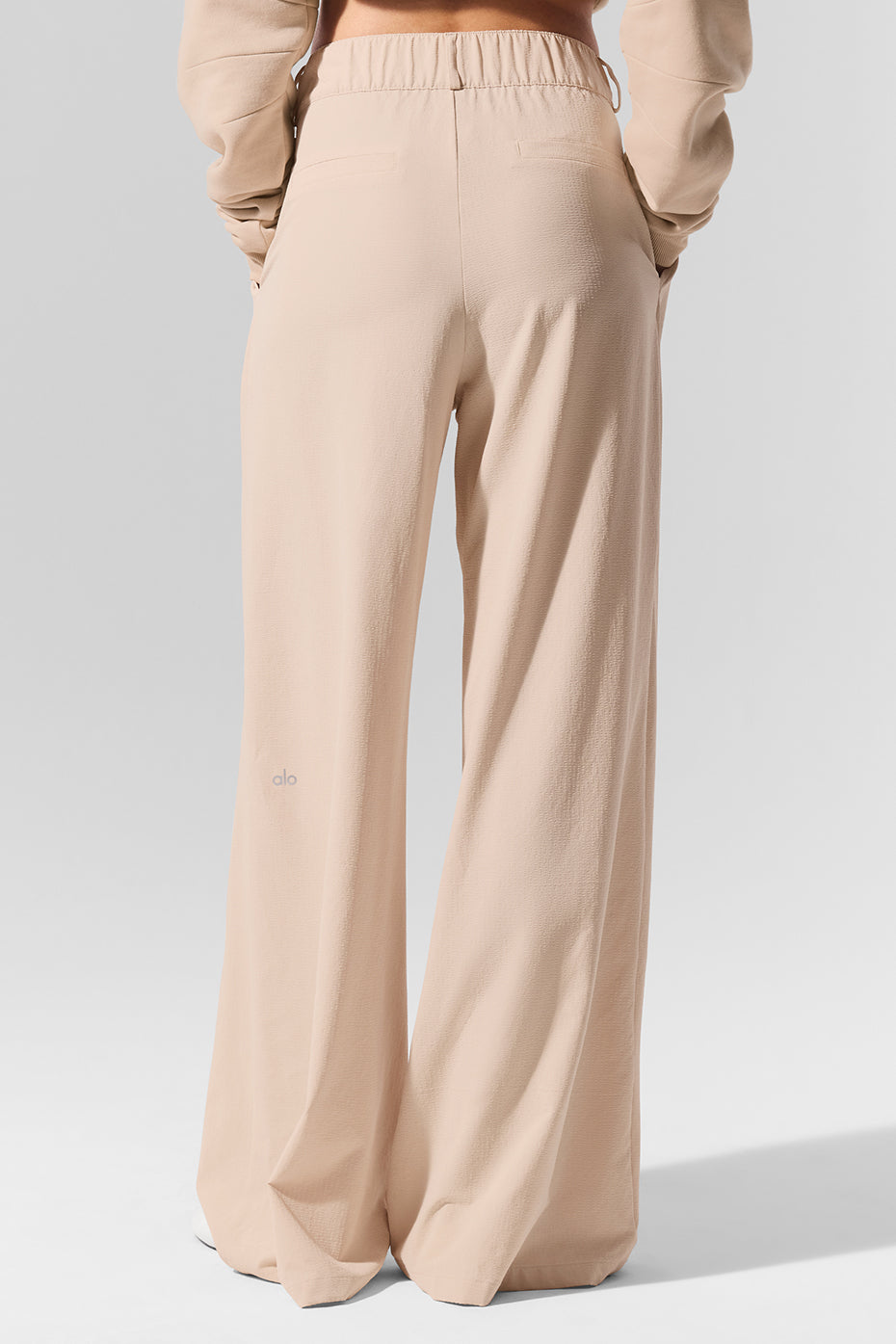 High-Waist Dreamscape Trouser (Long) - Macadamia - Image 3