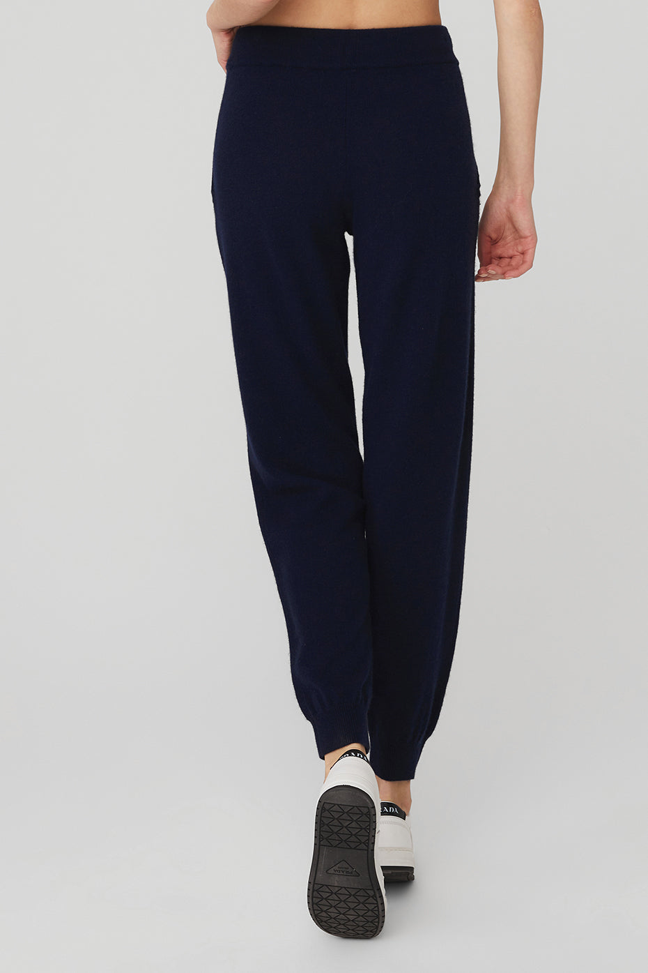 High-Waist Cashmere Jet Set Pant - Navy - Image 2