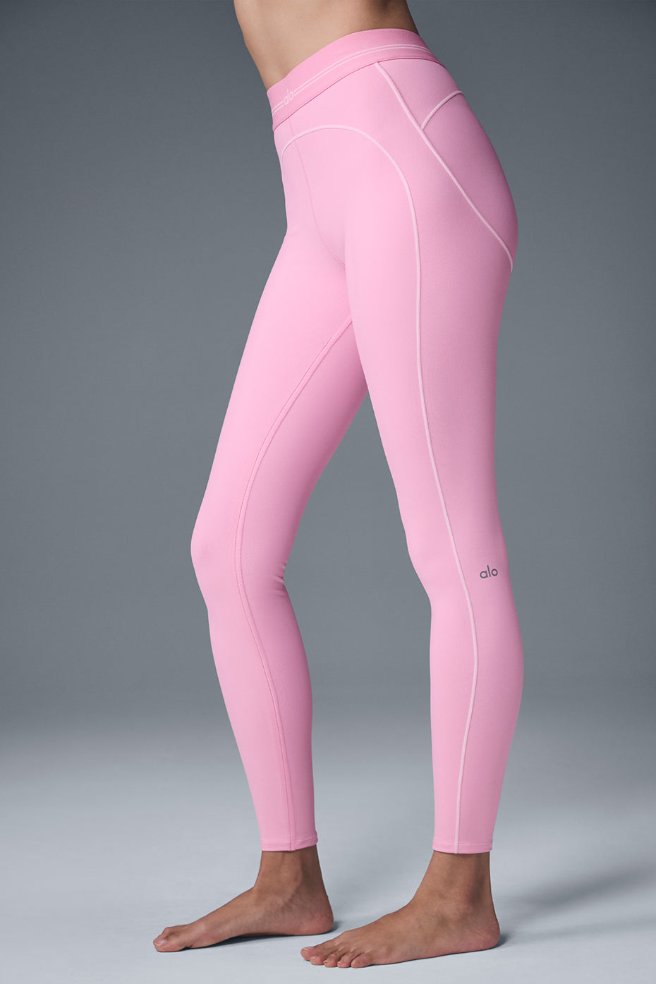 Airbrush High-Waist Heart Throb Legging - Sweet Pink/White - Image 4