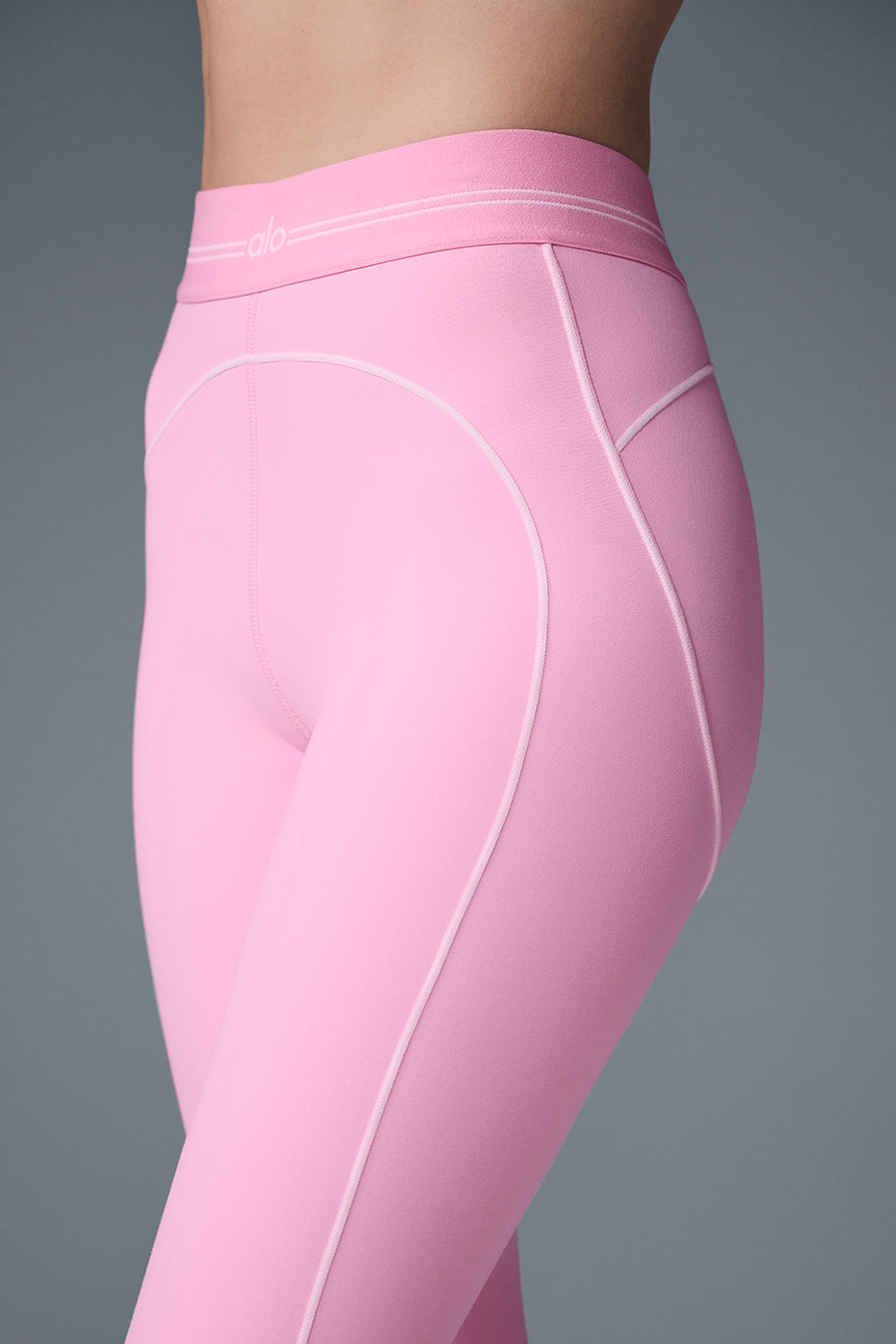 Airbrush High-Waist Heart Throb Legging - Sweet Pink/White - Image 5