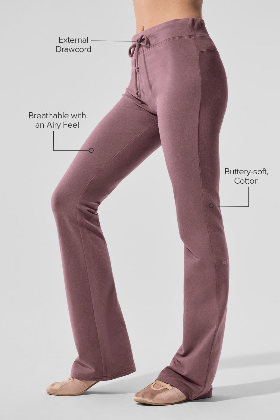 Sway Bootcut Sweatpant - Smoky Quartz - Image 2