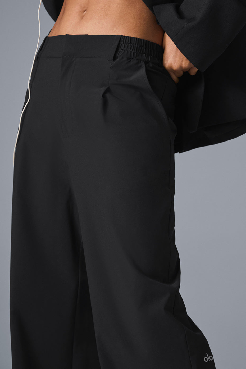 High-Waist Pursuit Trouser (Long) - Black - Image 5