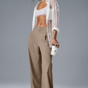 High-Waist Pursuit Trouser (Long) - Gravel