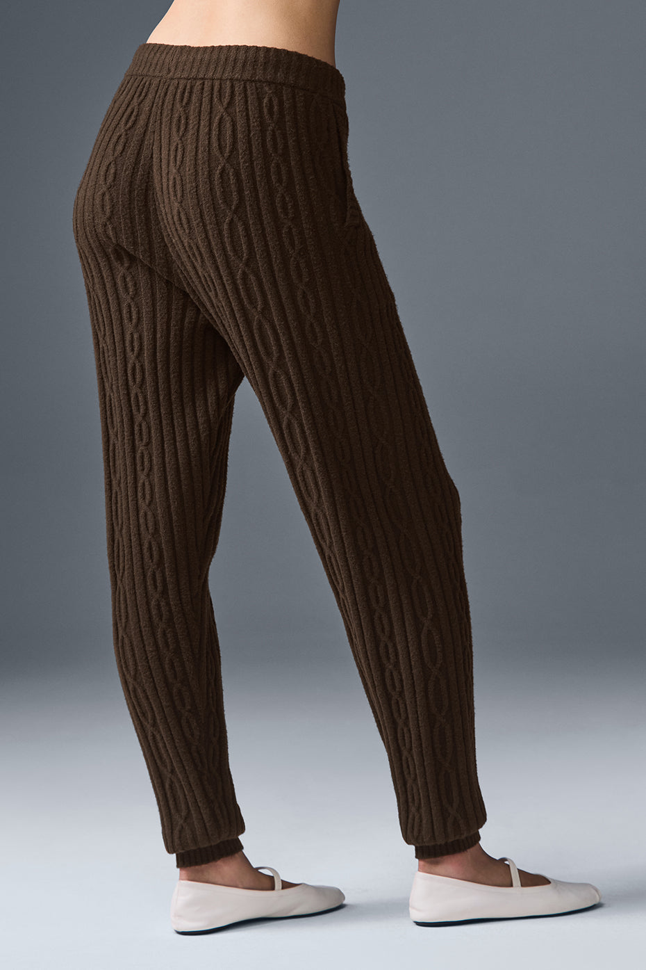 Cable Knit Winter Bliss Pant - Espresso - Image 2
