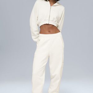 Polar Fleece Wintry Mix Pant - Ivory