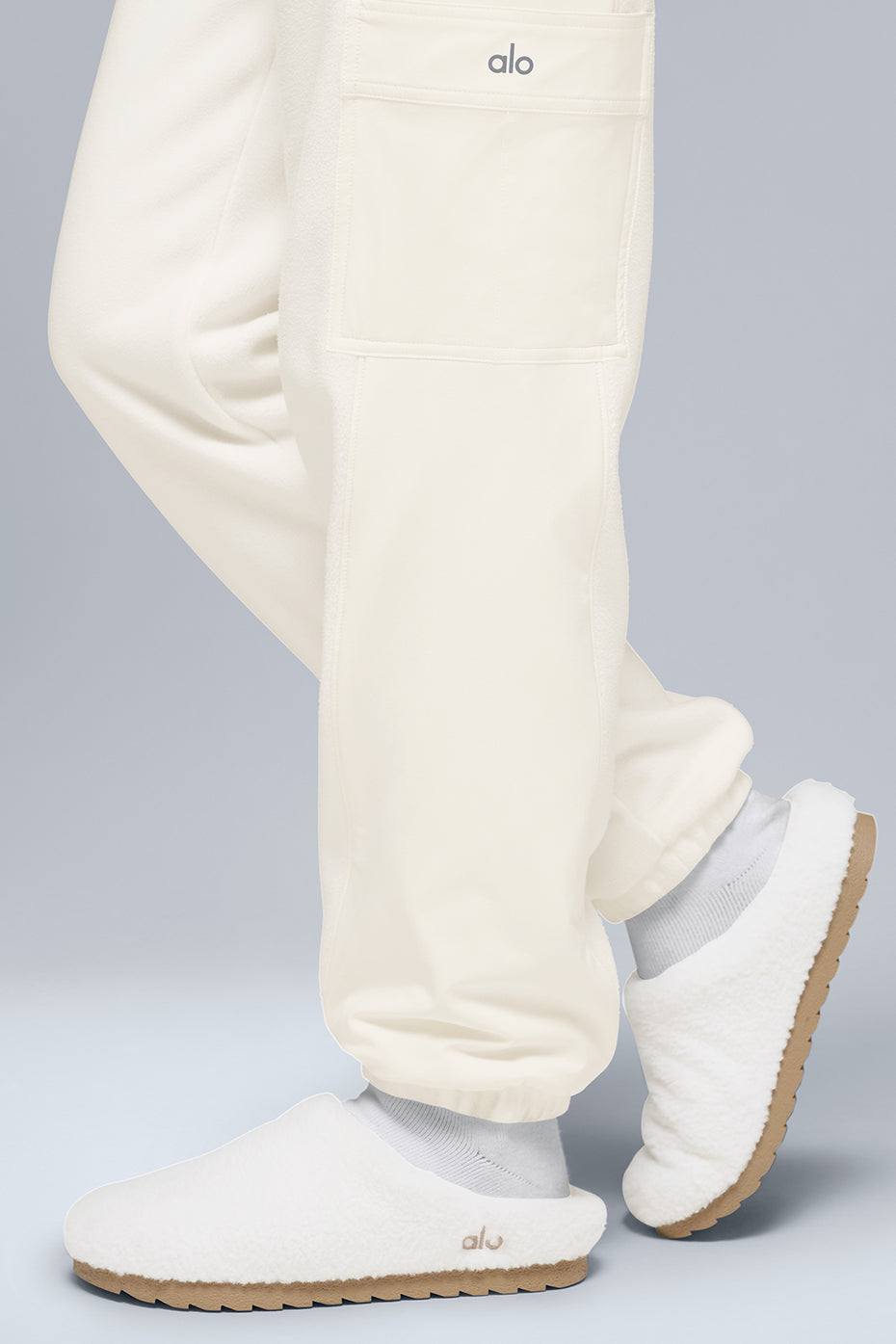 Polar Fleece Wintry Mix Pant - Ivory - Image 4